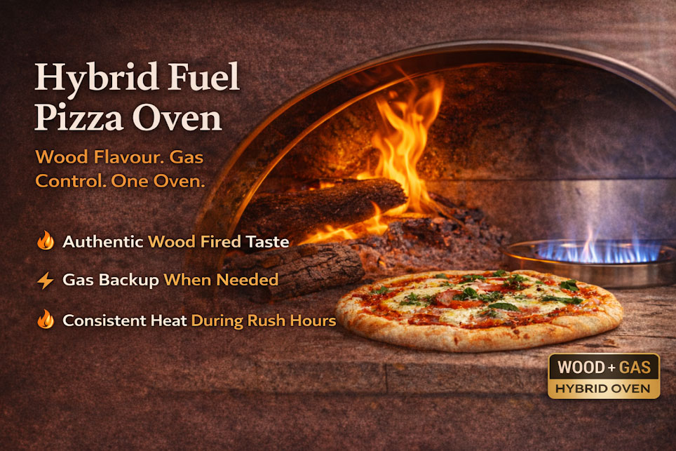 Wood and Gas pizza oven