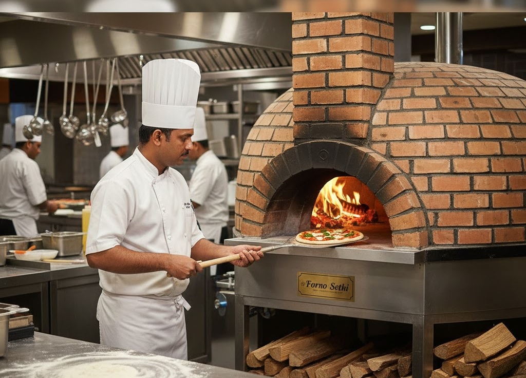 wood fired pizza oven for premium cafes and restaurants in india