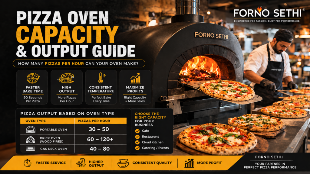 pizza oven capacity guide by Forno Sethi