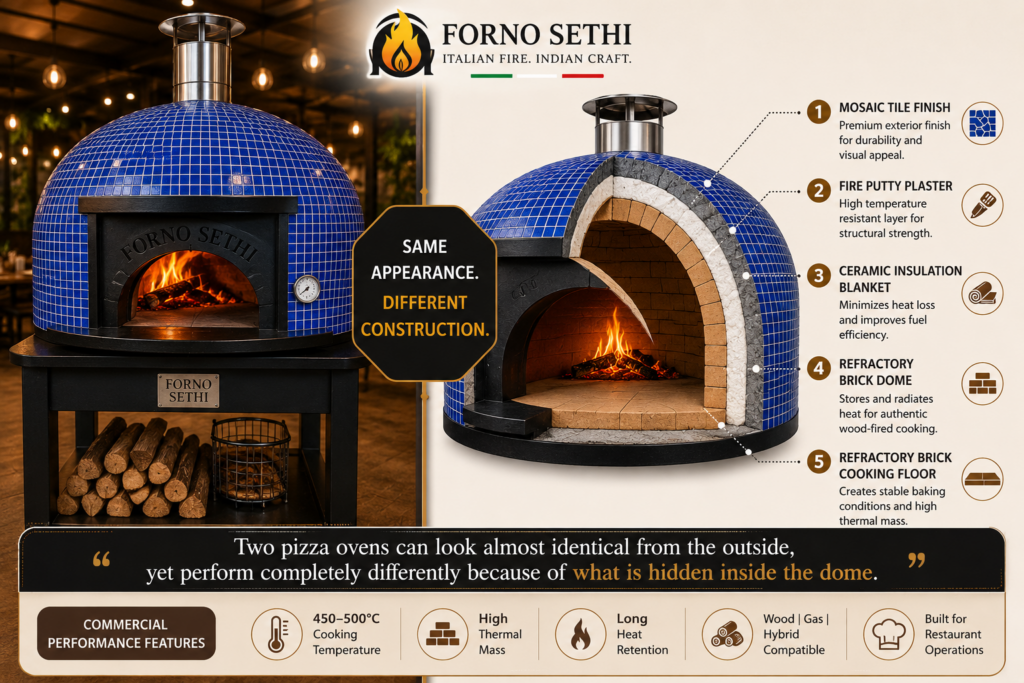 authentic brick oven details